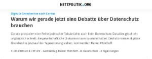 Warum wir gerade jetzt eine Debatte über Datenschutz brauchen