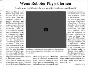 Wenn Roboter Physik lernen
