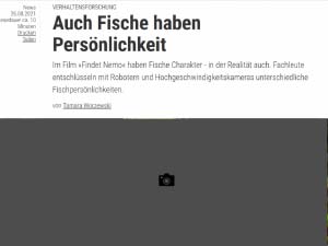 Auch Fishe haben Persönlichkeit