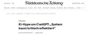 KI-Hype um ChatGPT: „System kaum kritisch reflektiert“