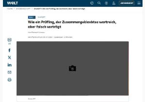Wie ein Prüfling, der Zusammengeklaubtes wortreich, aber falsch vorträgt