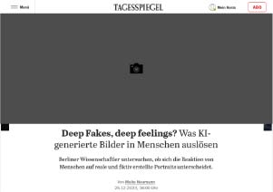  Deep Fakes, deep feelings? Was KI-generierte Bilder in Menschen auslösen