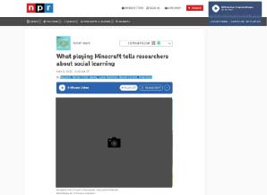 What playing Minecraft tells researchers about social learning