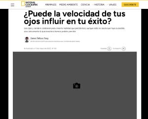 ¿Puede la velocidad de tus ojos influir en tu éxito?