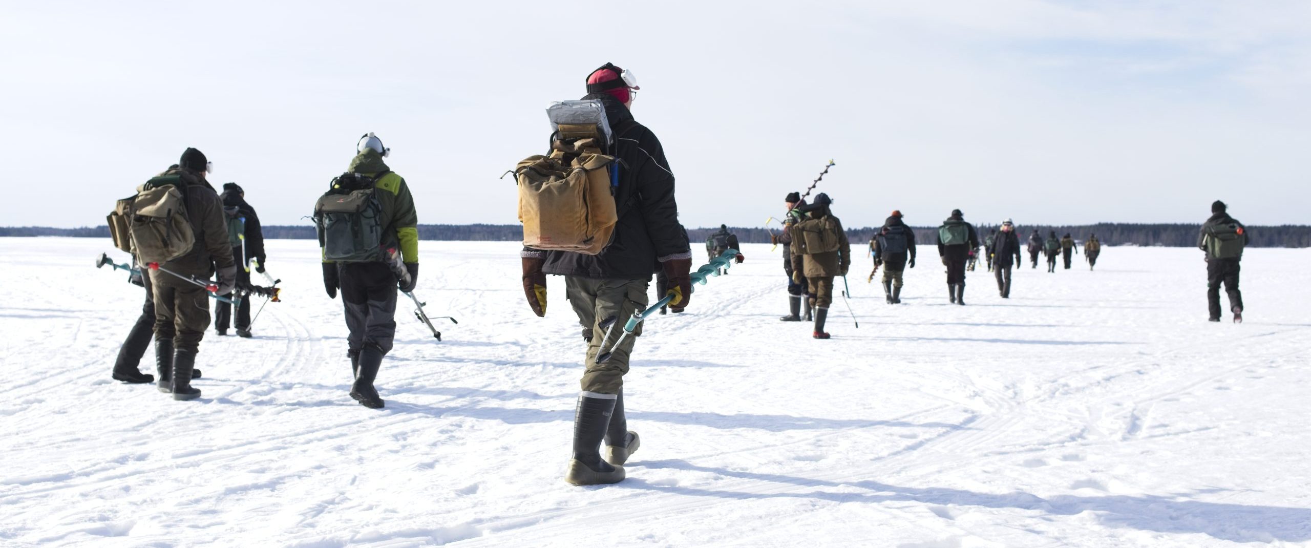 The frozen chase: What ice fishing can tell us about collective intelligence
