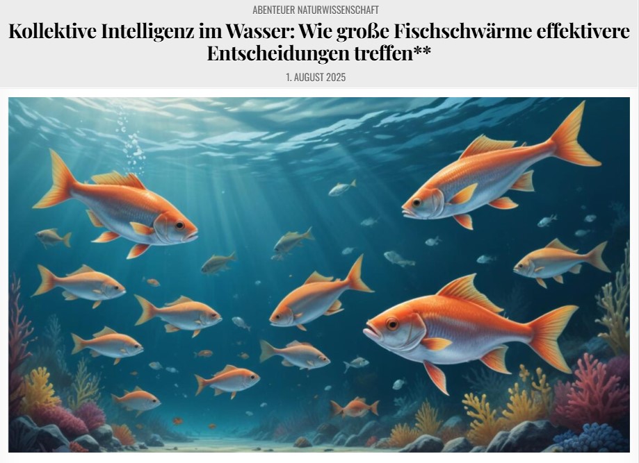 Kollektive Intelligenz im Wasser: Wie große Fischschwärme effektivere Entscheidungen treffen