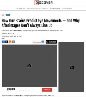 How Our Brains Predict Eye Movements — and Why Afterimages Don’t Always Line Up