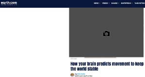 How your brain predicts movement to keep the world stable